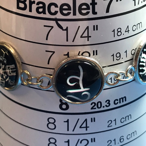Supernatural Symbol Bracelet SPN Silver Tone - Picture 2 of 5